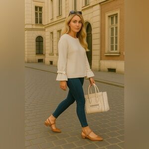 Steve Madden Christyy Tan Slingback Block Heel Pumps Women’s Size 8.5 NWB